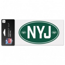 New York Jets Code Perfect Cut Decal One 4"X8" Decal
